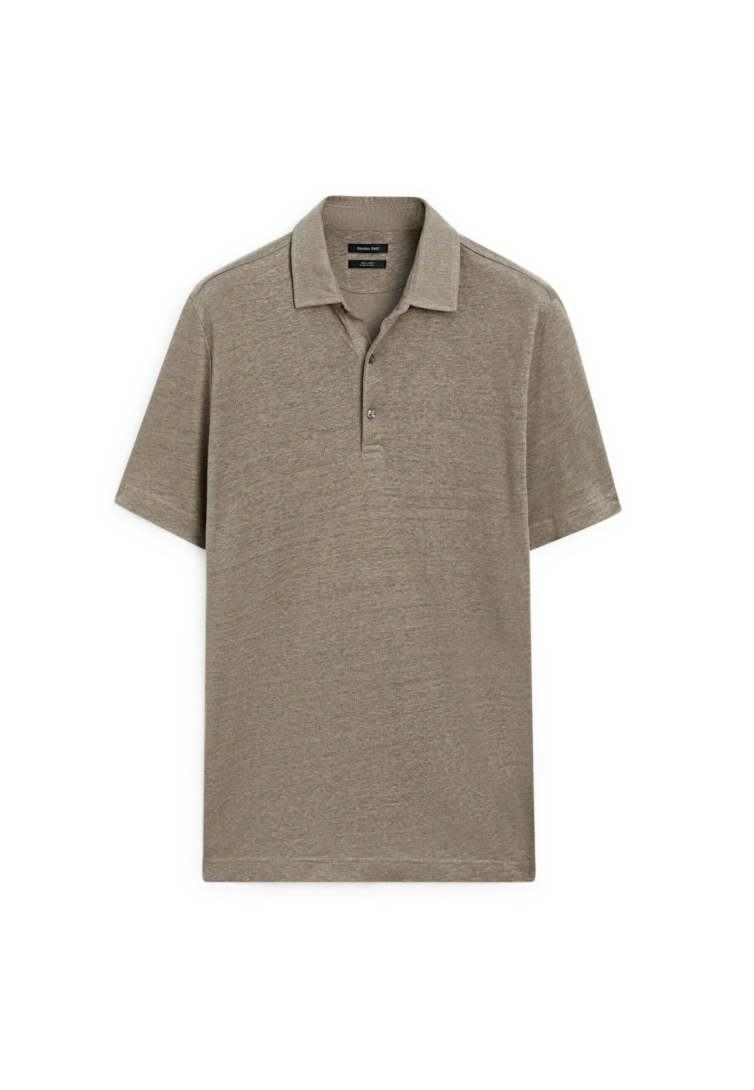 Massimo Dutti LIGHTWEIGHT SHORT SLEEVE POLOC NECK - Polo Shirt - Khaki 10 Massimo Dutti LIGHTWEIGHT SHORT SLEEVE POLOC NECK - Polo Shirt - Khaki - Image 8
