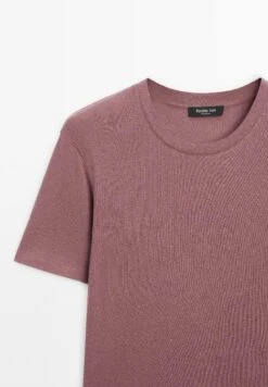 Massimo Dutti LOOSE FIT SHORT SLEEVE - Basic T-shirt - Light Pink -Massimo Dutti Shop a16fbbb7eb5c4fa8a3b35ecb87d45cda