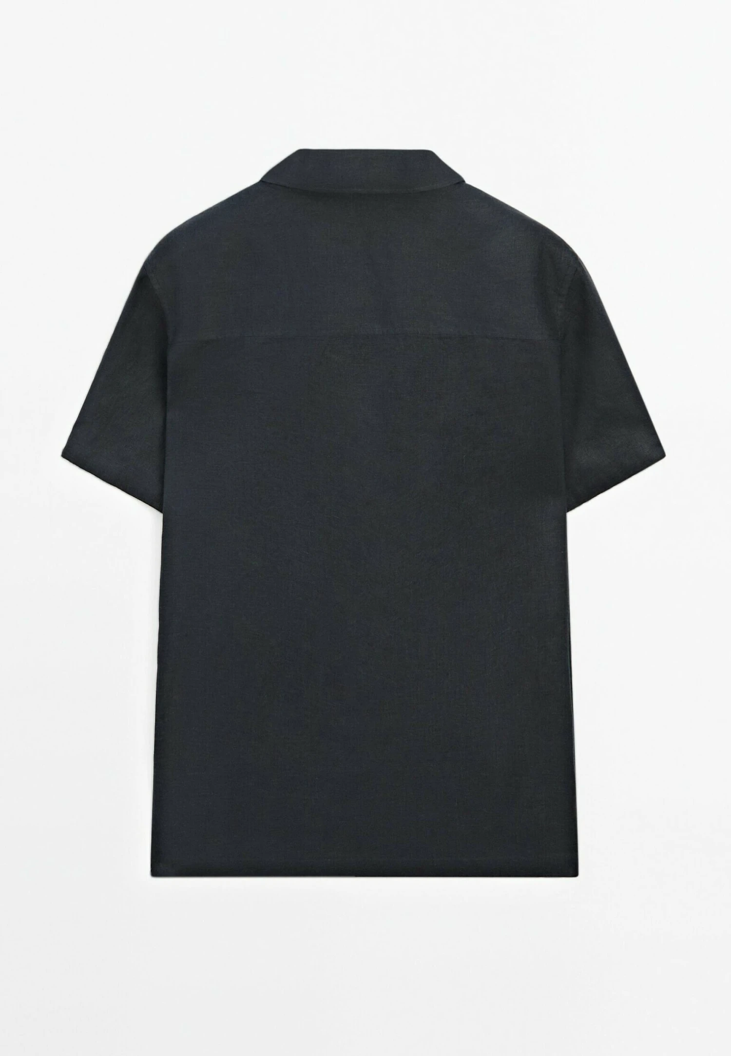 Massimo Dutti REGULAR FIT SHORT SLEEVE - Shirt - Dark Blue 9 Massimo Dutti REGULAR FIT SHORT SLEEVE - Shirt - Dark Blue - Image 7