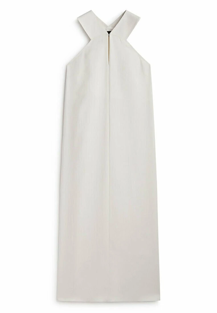 Massimo Dutti Halter Neck Midi - Day Dress - Beige 7 Massimo Dutti Halter Neck Midi - Day Dress - Beige - Image 5