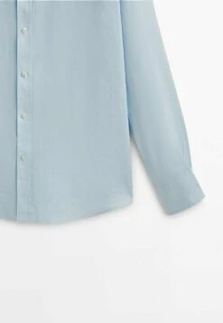 Massimo Dutti With Stand-Up Collar - Shirt - Light Blue -Massimo Dutti Shop a1b16d684ab04fe69018ed4ae3995fbc