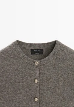 Massimo Dutti Cardigan - Mottled Brown -Massimo Dutti Shop a1b68fa7912642cc8134dc7faa21e5c2