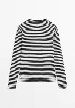 Massimo Dutti STRIPED - Long Sleeved Top - Black -Massimo Dutti Shop a1c6cf5722734f30905671e044fcde7c