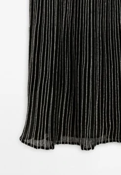 Massimo Dutti LONG PLEATED WITH CREW NECK - Maxi Dress - Black -Massimo Dutti Shop a1fb00c4703f4f8381183ac80f2c9433