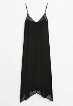 Massimo Dutti Slip With Crochet Detail - Maxi Dress - Black 23 Massimo Dutti Slip With Crochet Detail - Maxi Dress - Black -Massimo Dutti Shop a2227f6a9e624797b9ccb42ef50e33ca