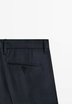 Massimo Dutti Check - Chinos - Blue Denim -Massimo Dutti Shop a22af8e6532d4da2972bd4b3eabccbac