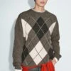 Massimo Dutti ARGYLE PRINT KNIT - Jumper - Mottled Green -Massimo Dutti Shop a23d5fe606324cb1a2715c0d5b8ffe36
