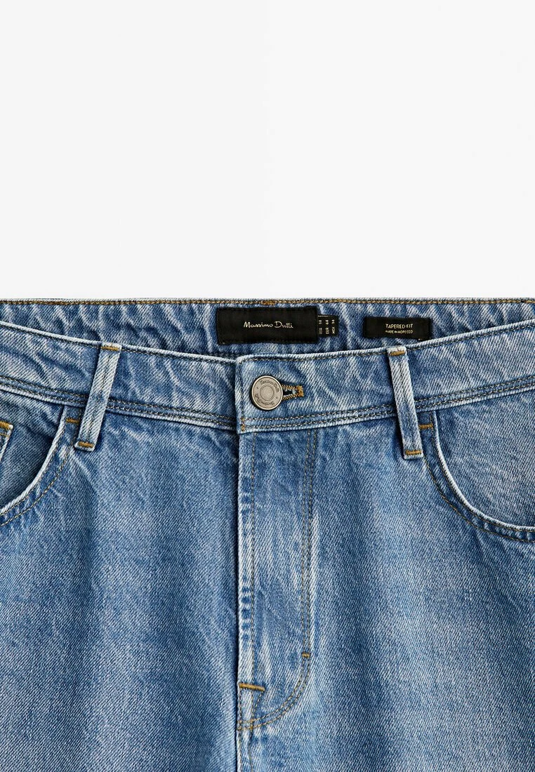 Massimo Dutti Tapered Fit Mid Bleach- Slim Fit Jeans - Blue 10 Massimo Dutti Tapered Fit Mid Bleach- Slim Fit Jeans - Blue - Image 8