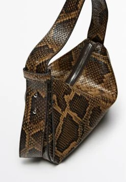 Massimo Dutti SMALL ANIMAL SHOULDER - Handbag - Dark Brown -Massimo Dutti Shop a26756e78ab44f6d98cd76671f542e2f