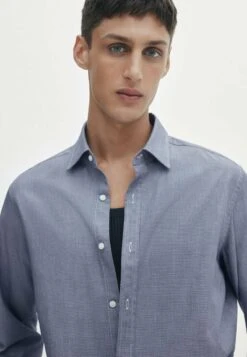 Massimo Dutti Textured Bird S-Eye - Shirt - Blue/Black Denim 15 Massimo Dutti Textured Bird S-Eye - Shirt - Blue/Black Denim -Massimo Dutti Shop a2ad85c2acae4add831c8699230098cd