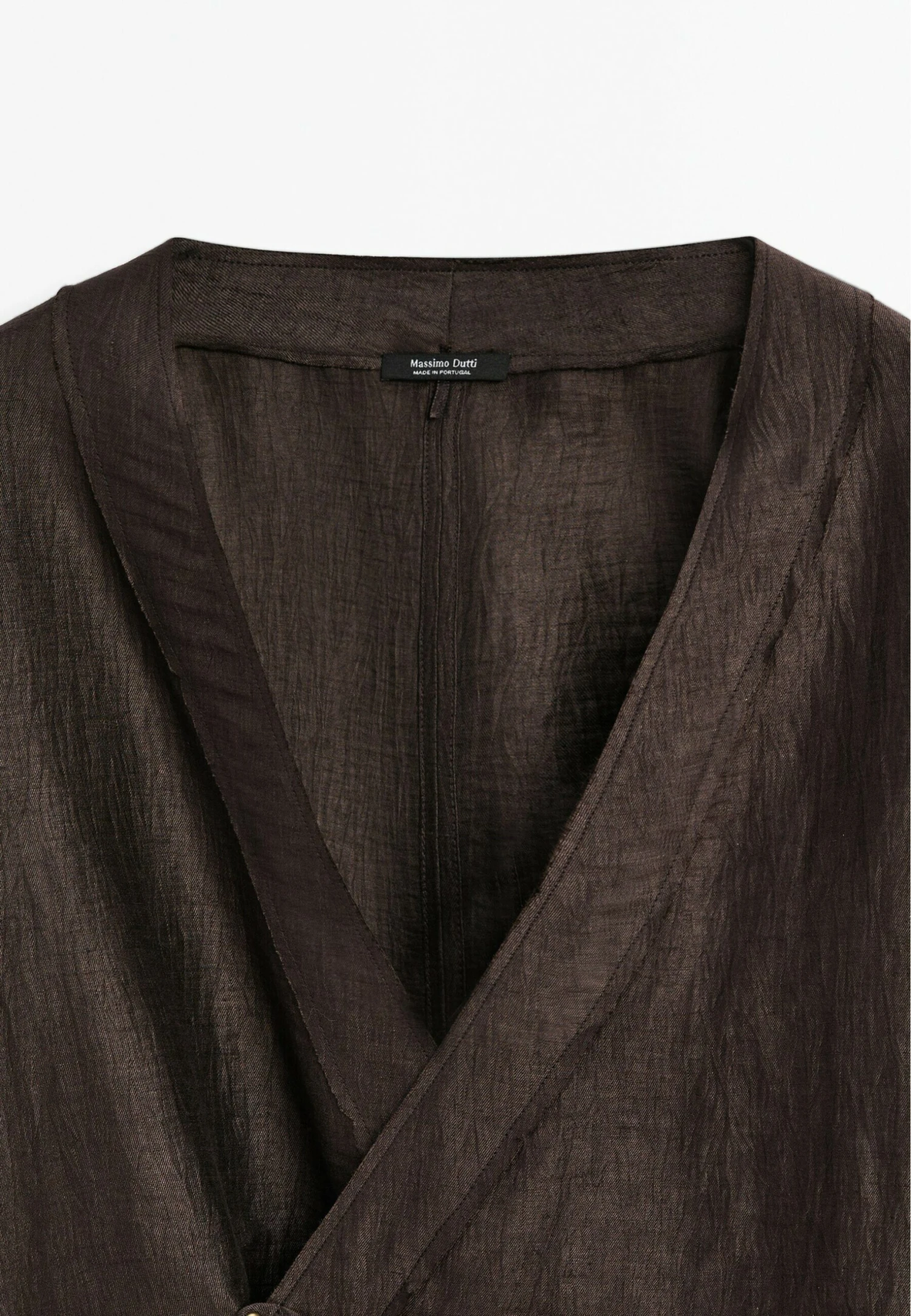Massimo Dutti CROSSOVER KIMONO - Summer Jacket - Dark Purple 9 Massimo Dutti CROSSOVER KIMONO - Summer Jacket - Dark Purple - Image 7
