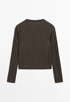 Massimo Dutti CABLE WITH CREW NECK - Jumper - Mottled Brown 18 Massimo Dutti CABLE WITH CREW NECK - Jumper - Mottled Brown -Massimo Dutti Shop a2d1f5fc6ae444bb8215eaced0d9b01a