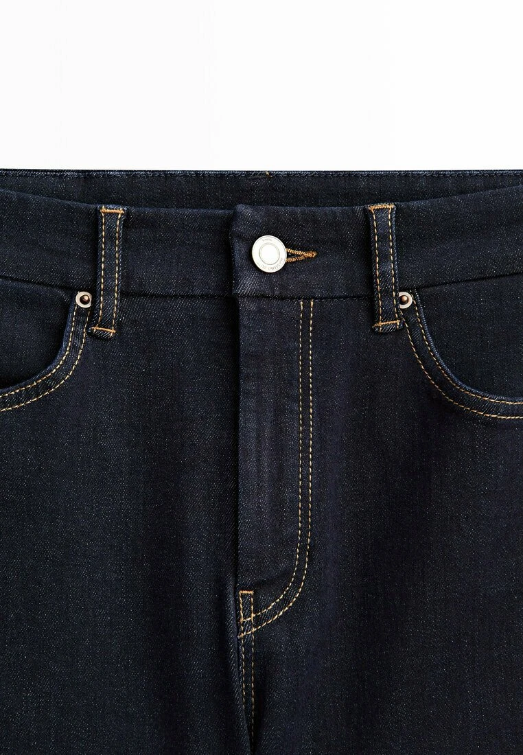 Massimo Dutti Flare Fit Rinse Wash High-Waist- Flared Jeans - Blue 9 Massimo Dutti Flare Fit Rinse Wash High-Waist- Flared Jeans - Blue - Image 7