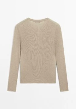 Massimo Dutti RIBBED CREW NECK - Jumper - LIGHT BROWN 20 Massimo Dutti RIBBED CREW NECK - Jumper - LIGHT BROWN -Massimo Dutti Shop a327680bf145459d8e8e3d07166d2f17