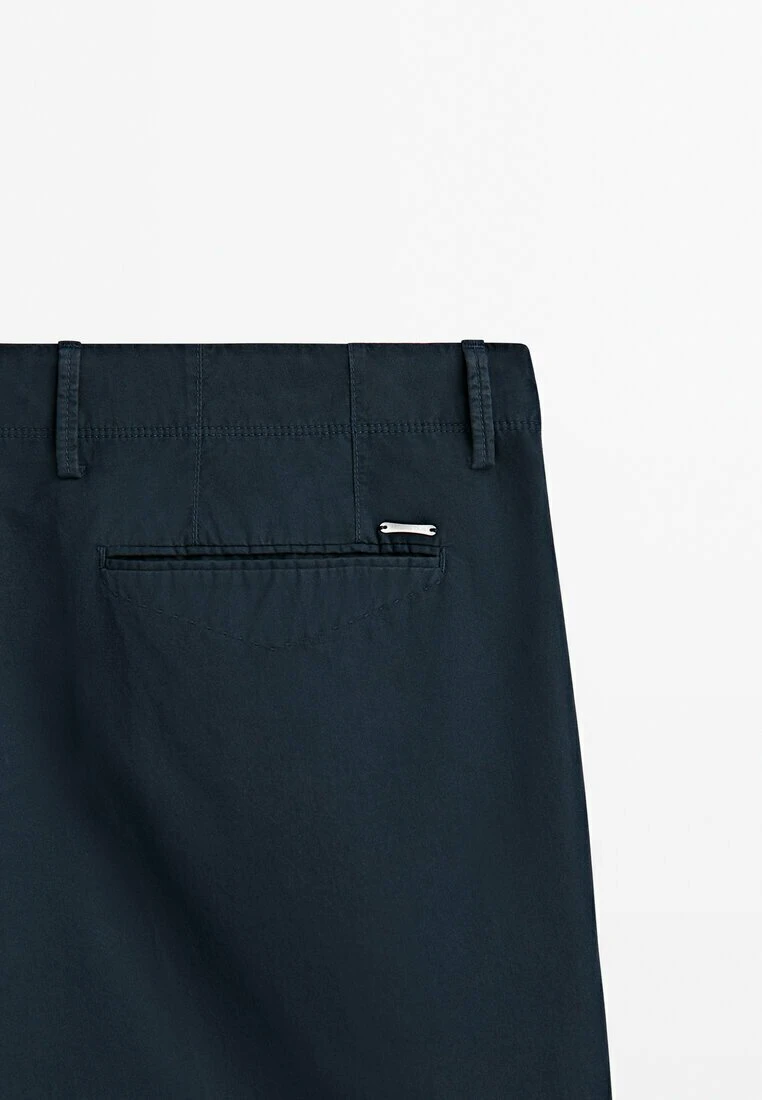 Massimo Dutti Micro-Twill Bermuda- Shorts - Blue Black Denim 12 Massimo Dutti Micro-Twill Bermuda- Shorts - Blue Black Denim - Image 10