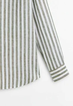 Massimo Dutti Striped - Shirt - Green -Massimo Dutti Shop a359ac83d8a9494a8871add95f030ec4