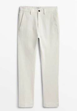 Massimo Dutti Studio-Straight-Fit- Chinos - Beige -Massimo Dutti Shop a35d429949424a1fba930502b7850e02