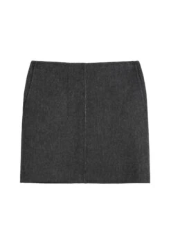 Massimo Dutti SHORT WITH ZIP FASTENING - Mini Skirt - Grey -Massimo Dutti Shop a36919e0225c421cadd66c6c7e444c88