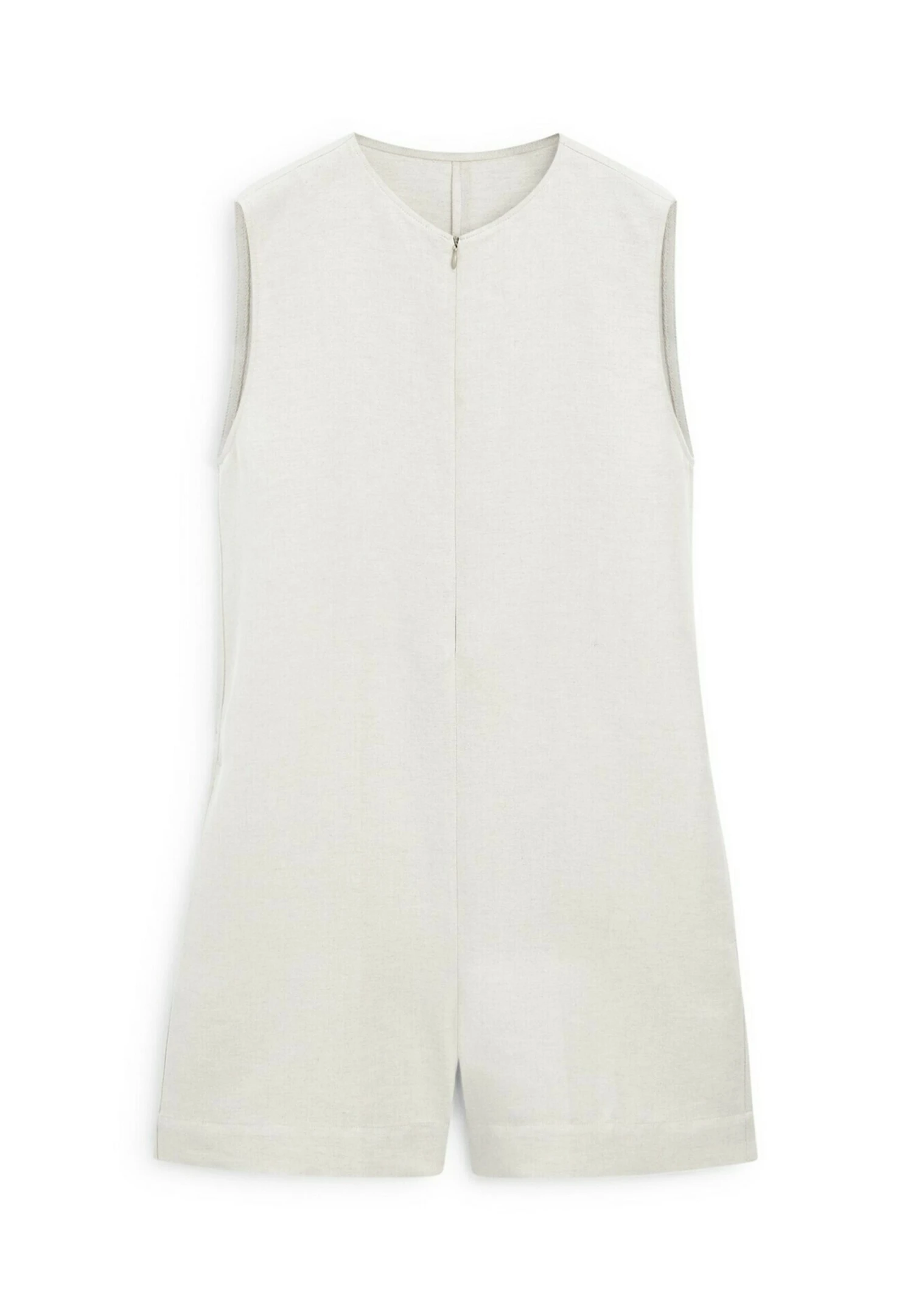 Massimo Dutti SHORT CREW NECK WITH POCKETS - Jumpsuit - Mottled Beige 8 Massimo Dutti SHORT CREW NECK WITH POCKETS - Jumpsuit - Mottled Beige - Image 6