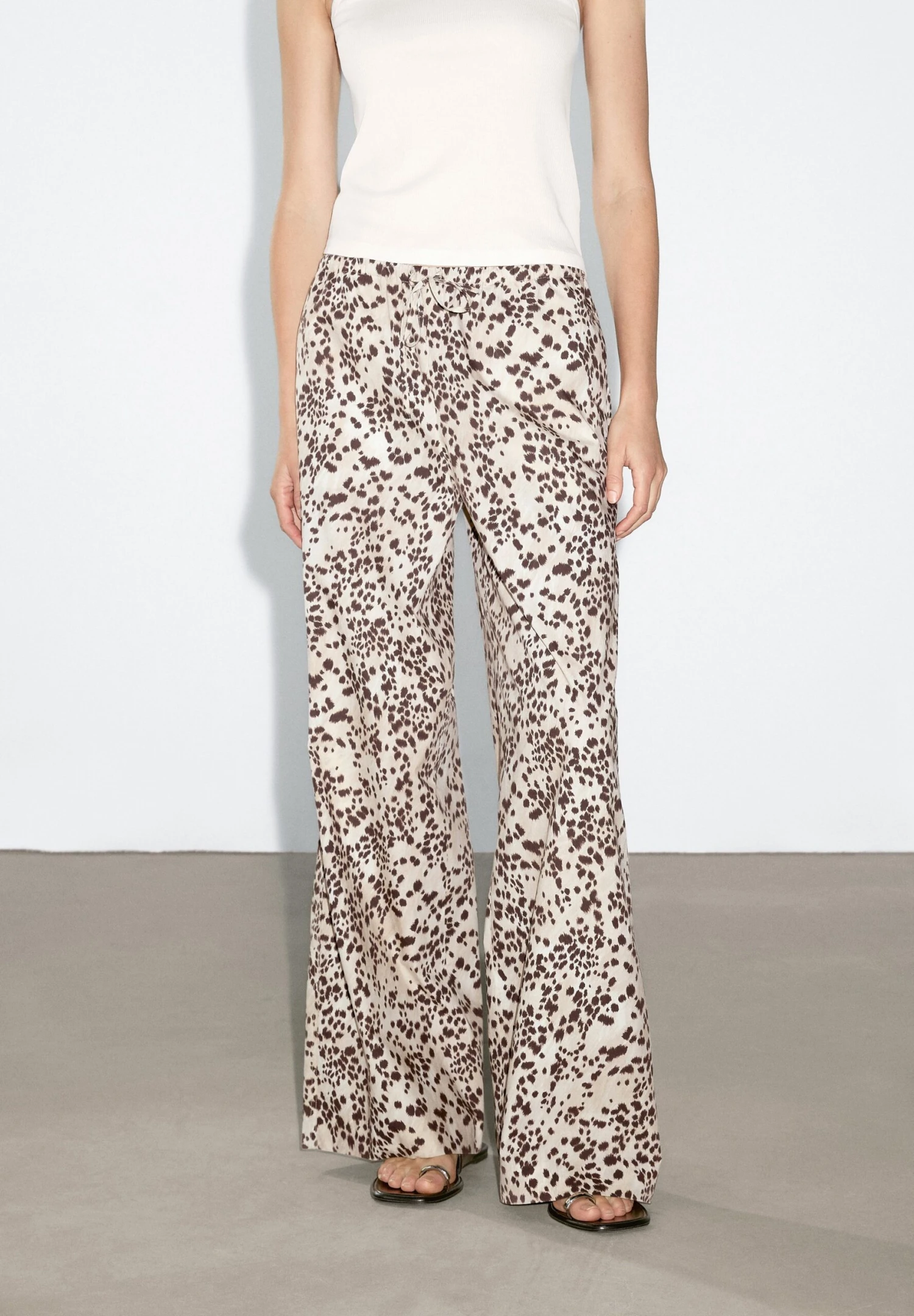 Massimo Dutti ANIMAL PRINT STRAIGHT-LEG - Trousers - Brown 3 Massimo Dutti ANIMAL PRINT STRAIGHT-LEG - Trousers - Brown