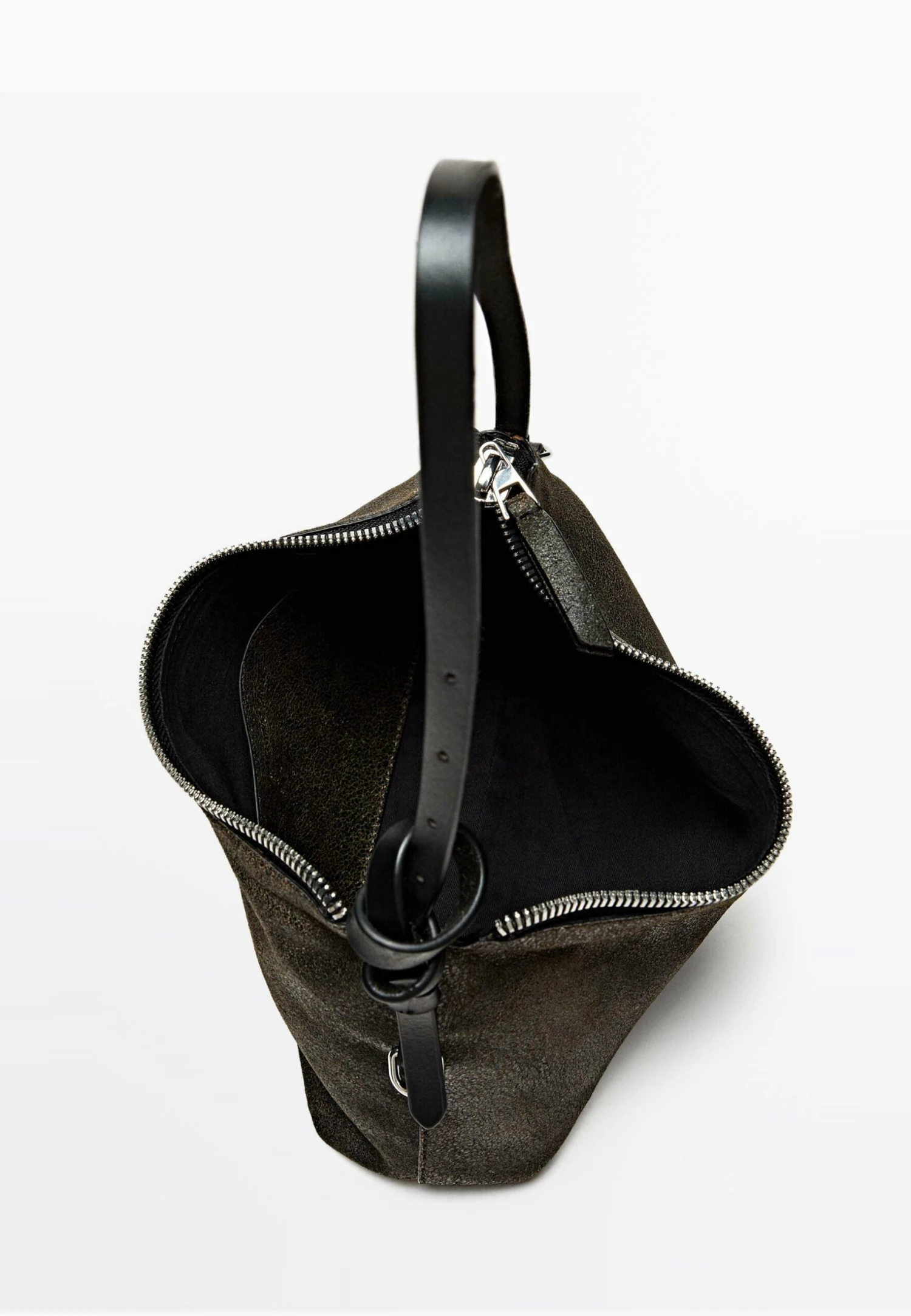 Massimo Dutti Handbag - Mottled Dark Green 5 Massimo Dutti Handbag - Mottled Dark Green - Image 3