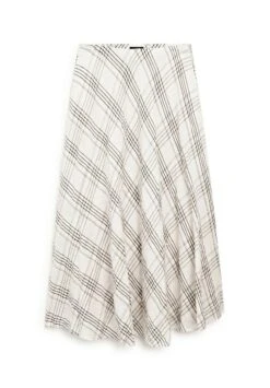 Massimo Dutti FLOWING CHECK MIDI - Maxi Skirt - White 16 Massimo Dutti FLOWING CHECK MIDI - Maxi Skirt - White -Massimo Dutti Shop a3e44584bda24104a4ed199f80a95525