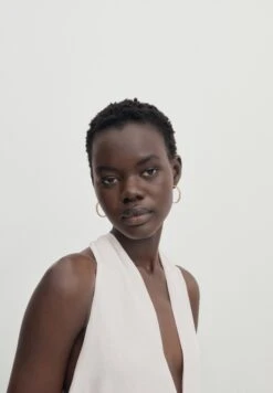 Massimo Dutti Long Halter Neck With Flounce - Maxi Dress -Massimo Dutti Shop a3e63bdc44d249c7bc38c033884f825b