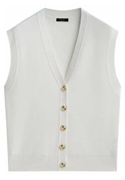 Massimo Dutti With Golden Buttons - Cardigan - White -Massimo Dutti Shop a41d1b3784f24f6e9e762aa6c2bfaa12