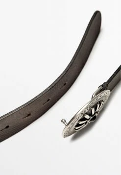 Massimo Dutti BOHO APPLIQUE - Belt - Dark Brown -Massimo Dutti Shop a43fd2b6ba1840f699c5736e5a8f3848