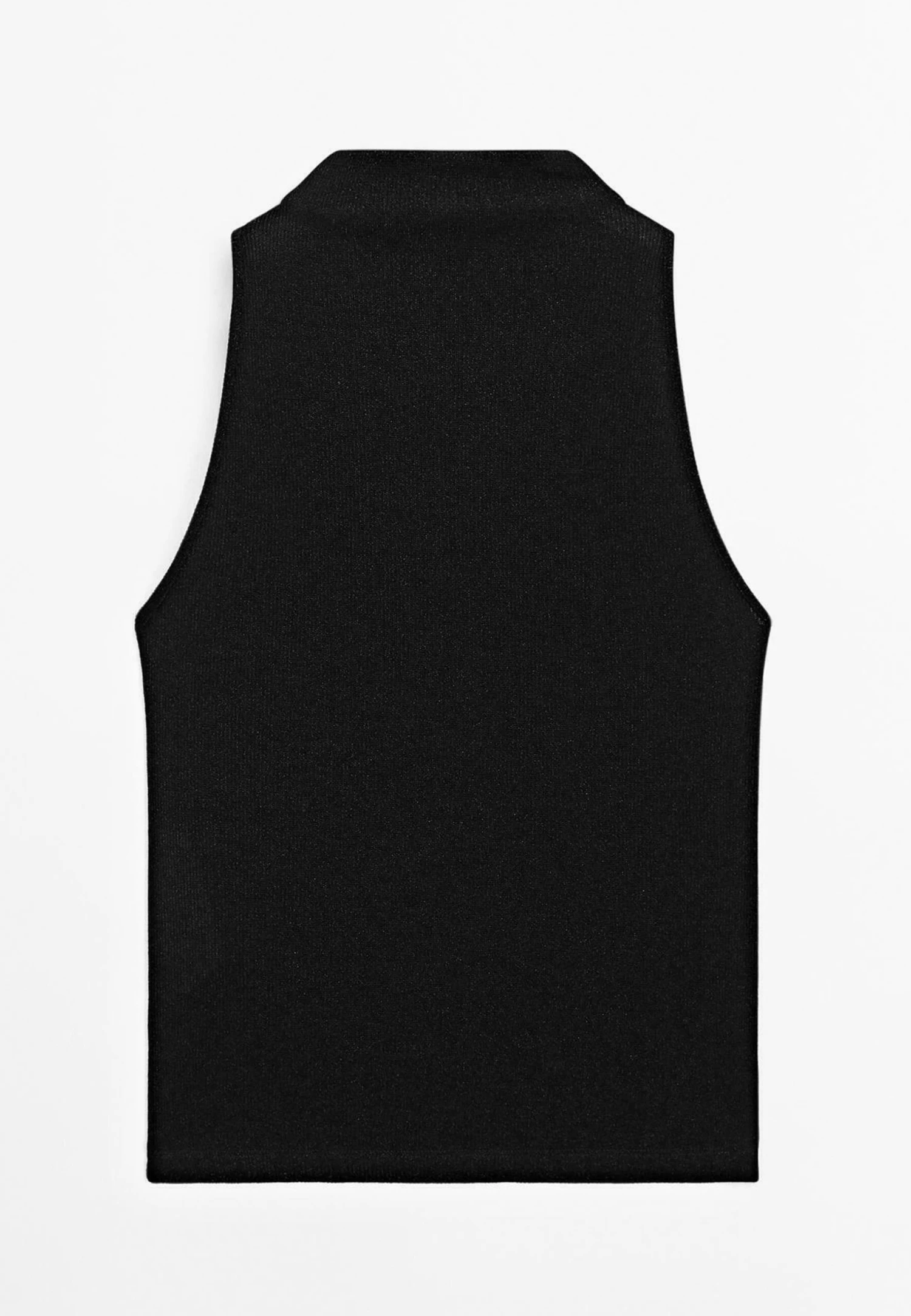 Massimo Dutti METALLIC-EFFECT HALTER NECK - Top - Black 9 Massimo Dutti METALLIC-EFFECT HALTER NECK - Top - Black - Image 7