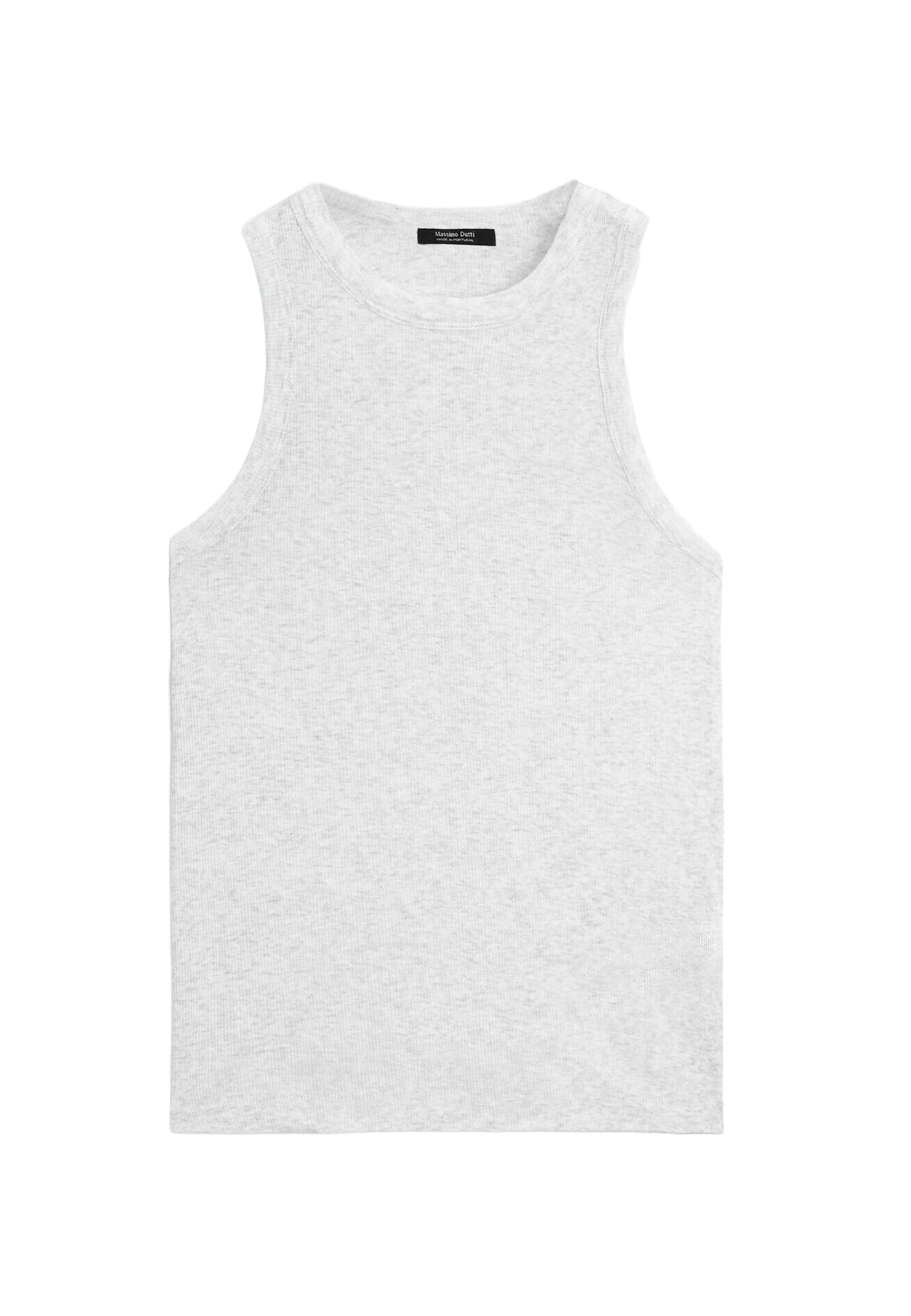 Massimo Dutti LIGHTWEIGHT HALTER NECK - Basic T-shirt - Dark Grey 11 Massimo Dutti LIGHTWEIGHT HALTER NECK - Basic T-shirt - Dark Grey - Image 9