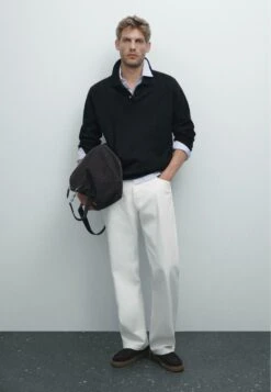 Massimo Dutti CASHMERE LONG SLEEVE POLO COLLAR - Long Sleeved Top - Dark Blue 18 Massimo Dutti CASHMERE LONG SLEEVE POLO COLLAR - Long Sleeved Top - Dark Blue -Massimo Dutti Shop a4723ec68de84fa3aed70c5ce3e68cc9