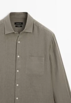 Massimo Dutti REGULAR FIT WITH POCKET DETAIL - Shirt - Grey -Massimo Dutti Shop a4963bf1f8e249e6a7bc38e78879636b