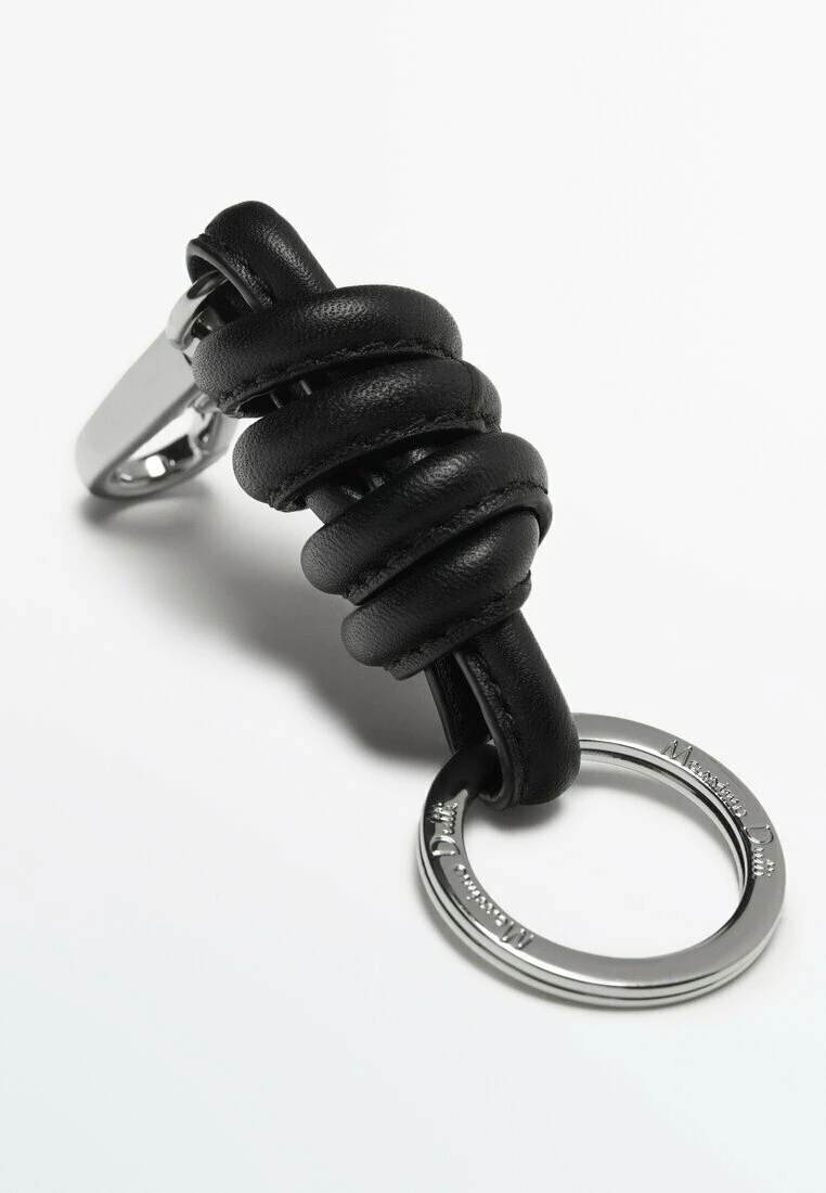 Massimo Dutti With Knot Detail - Keyring - Black 5 Massimo Dutti With Knot Detail - Keyring - Black - Image 3