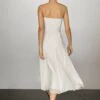 Massimo Dutti FLOWING STRAPPY MIDI - Cocktail Dress / Party Dress - White -Massimo Dutti Shop a4e8f691782b4918b643032e00f97f65