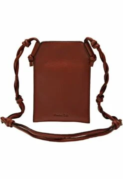 Massimo Dutti Mobile Phone With Woven Strap- Across Body Bag - Brown