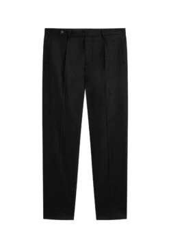 Massimo Dutti FLANNEL WITH DARTS - Suit Trousers - Black -Massimo Dutti Shop a56a24ca31ef4d518513c63bf1fb22b3