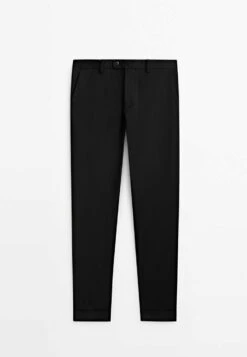 Massimo Dutti With Turn-Up Hems- Chinos - Black -Massimo Dutti Shop a594c54703d84b9096cf84ed7eb49fac