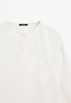 Massimo Dutti FLOWING GARMENT WITH BUTTONS - Blouse - Beige -Massimo Dutti Shop a598230f0eef4295b7975153a3cc7d7c