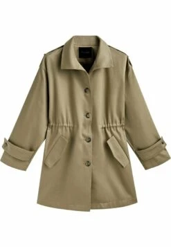 Massimo Dutti With Adjustable Waist And Buttons - Parka - Olive -Massimo Dutti Shop a5a24d10f3cc44fe85df1819d4164550
