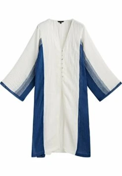 Massimo Dutti Contrast Waffle Blend Oversize- Blouse - White -Massimo Dutti Shop a5a3c912d2484fc1a5cf37dea7303a7a