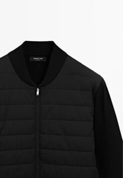 Massimo Dutti QUILTED BOMBER NECK - Bomber Jacket - Black -Massimo Dutti Shop a5b1d2ac56ab4b81a8d93a9ab2cf93a6