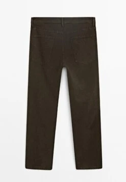 Massimo Dutti Jeans Tapered Fit - Dark Brown -Massimo Dutti Shop a5ccd232f86c43a2971cf2e5ea386375