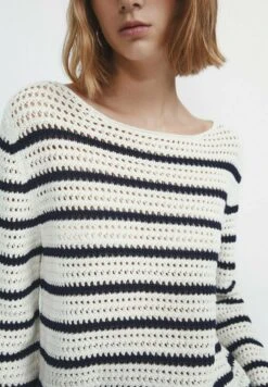 Massimo Dutti Striped Crochet - Jumper - Beige 15 Massimo Dutti Striped Crochet - Jumper - Beige -Massimo Dutti Shop a60c028dd0bb4c4cabc3b4f22c8eb603