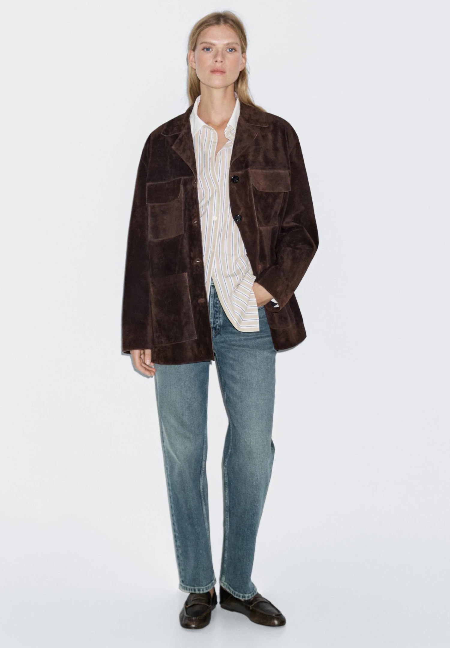 Massimo Dutti STRAIGHT-LEG HIGH-WAIST - Straight Leg Jeans - Royal Blue 4 Massimo Dutti STRAIGHT-LEG HIGH-WAIST - Straight Leg Jeans - Royal Blue - Image 2