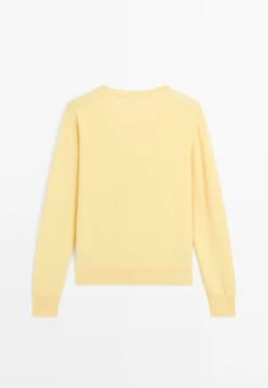 Massimo Dutti V-NECK LONG SLEEVE - Jumper - Yellow -Massimo Dutti Shop a6442328641f401a9bb6c2212d3d7fa2