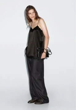 Massimo Dutti Top - Dark Brown -Massimo Dutti Shop a66ae581d247408383ab025cdb718bb3