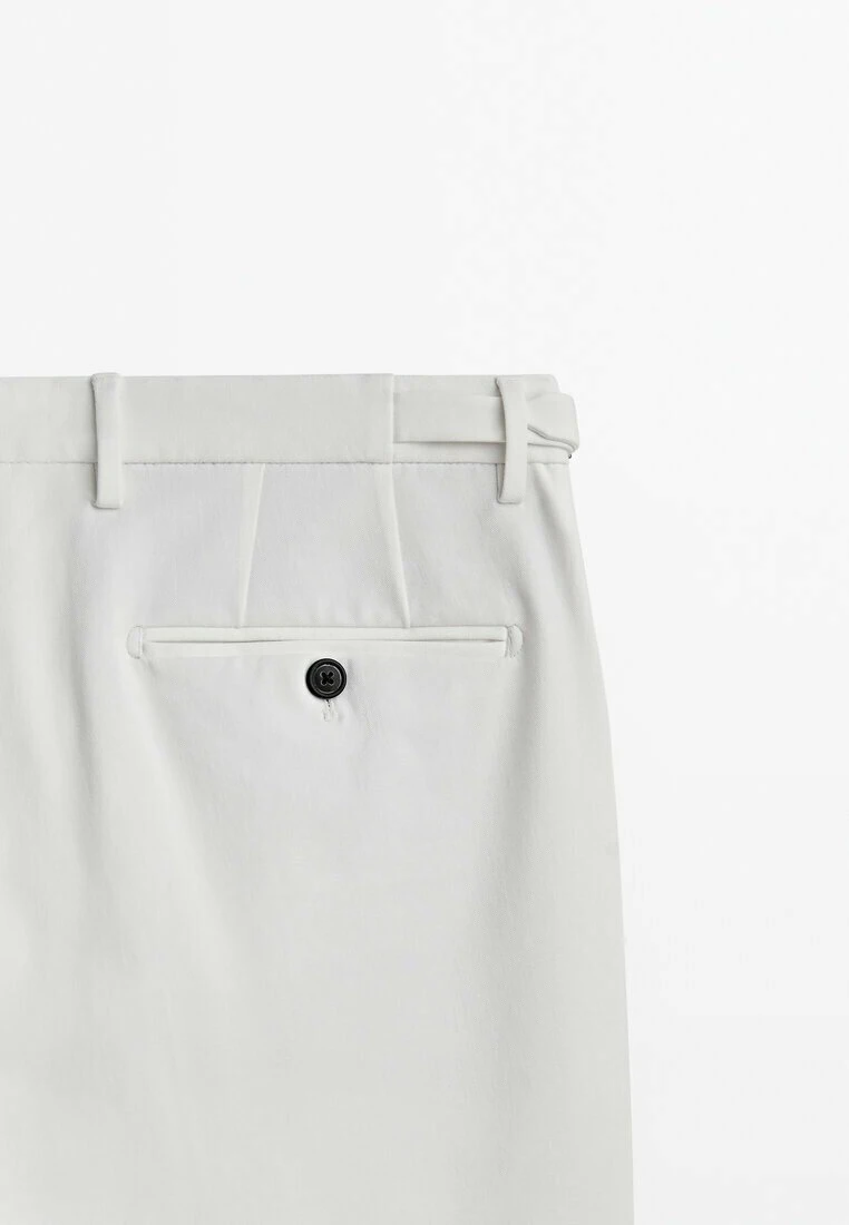 Massimo Dutti Smart In A Bi-Stretch - Chinos - White 12 Massimo Dutti Smart In A Bi-Stretch - Chinos - White - Image 10