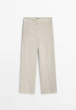 Massimo Dutti Pinstriped Style - Trousers - Beige 19 Massimo Dutti Pinstriped Style - Trousers - Beige -Massimo Dutti Shop a6990156862a40608fcecba878de3b73
