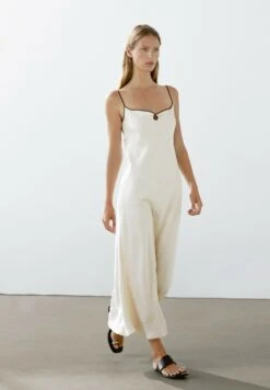 Massimo Dutti STRAPPY CAMISOLE MIDI - Day Dress - White -Massimo Dutti Shop a69dd103849e46449d3d244315e7f5a3